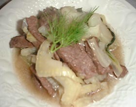 Low Carb*FennelとBeefの麦酒煮