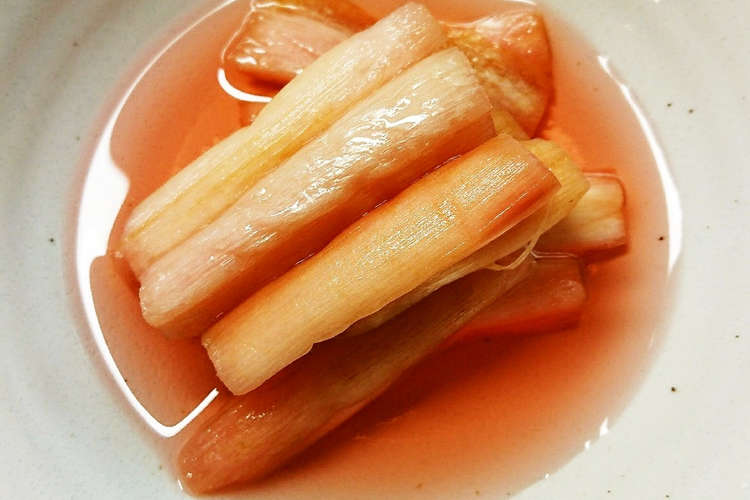 伝統野菜 加賀野菜 赤ずいき 甘酢漬け レシピ 作り方 By 悠美姉 クックパッド