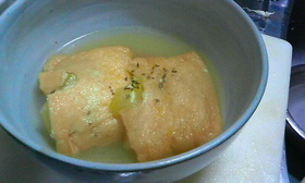 揚げの簡単ロールキャベツ風コンソメ煮