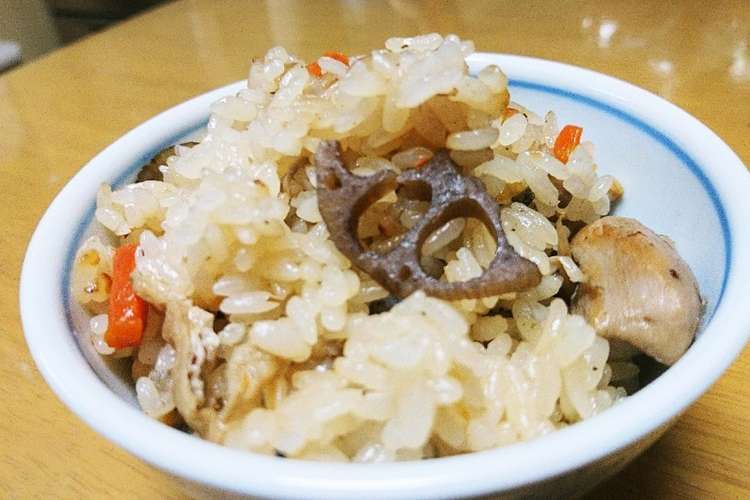 無水鍋で炊き込みご飯 レシピ 作り方 By Yosinyari クックパッド 簡単おいしいみんなのレシピが354万品