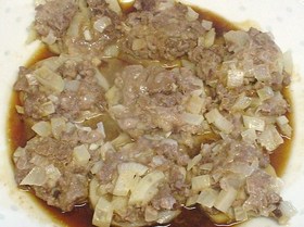 【レンジで簡単】蓮根の肉詰め照り焼き風