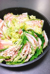 【鍋つゆ】白菜と豚バラのミルフィーユ鍋✤