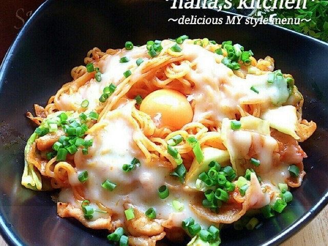 韓国風 辛うま甘辛チーズ焼きそば レシピ 作り方 By 今井ななこ クックパッド 簡単おいしいみんなのレシピが360万品