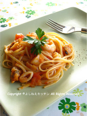 簡単ペスカトーレ風パスタ