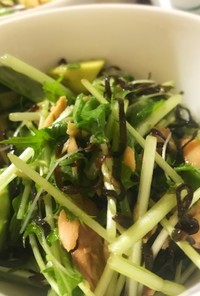 塩こんぶで作るグリーンサラダ