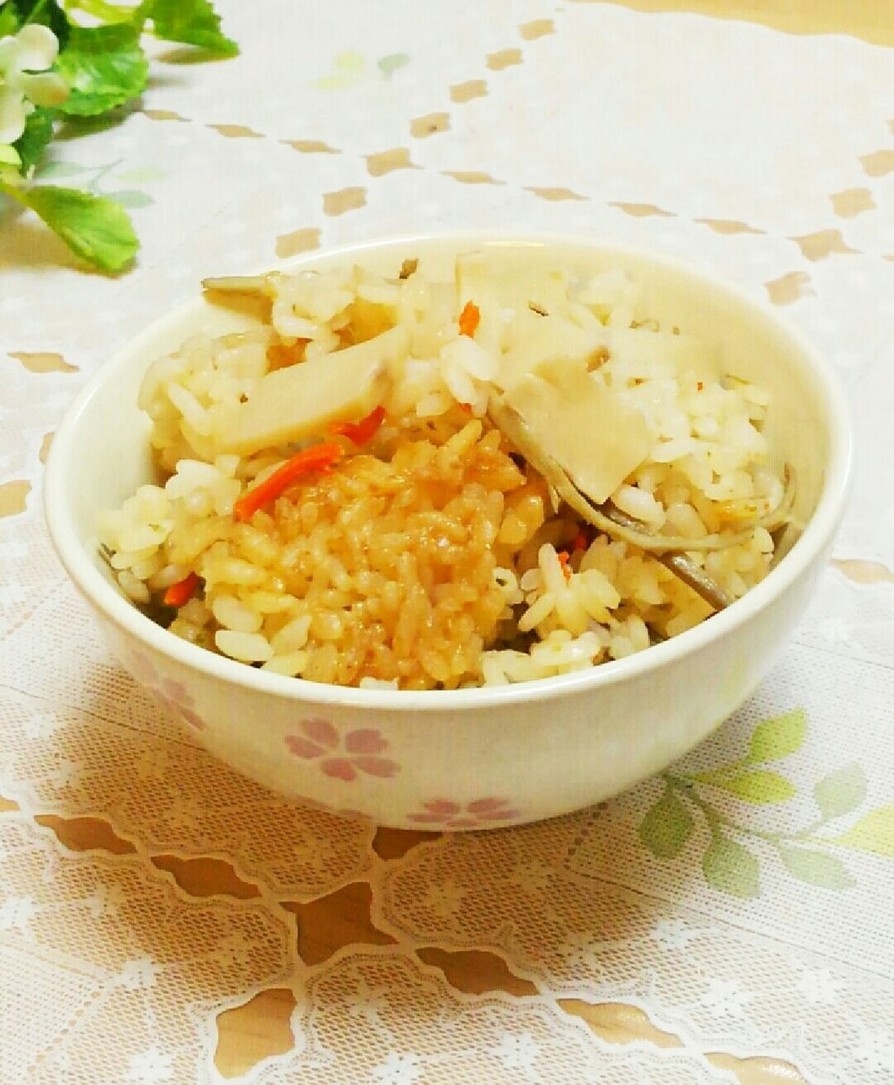 松茸のお吸い物で✴筍炊き込みご飯✴　の画像