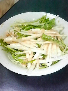 シャキシャキ!!大根と水菜の明太サラダの画像