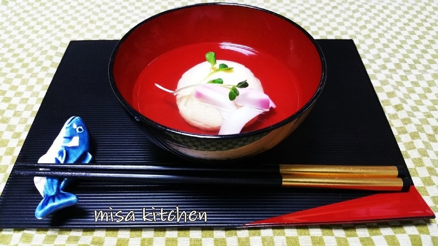 まぁるい卵豆腐のお吸い物料亭風❤の画像