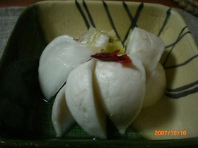 一日で出来る!!カブのらっきょう酢漬