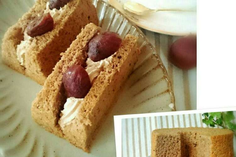 シフォンケーキ キャラメルマキアート 栗 レシピ 作り方 By 幸せまちこ クックパッド 簡単おいしいみんなのレシピが349万品