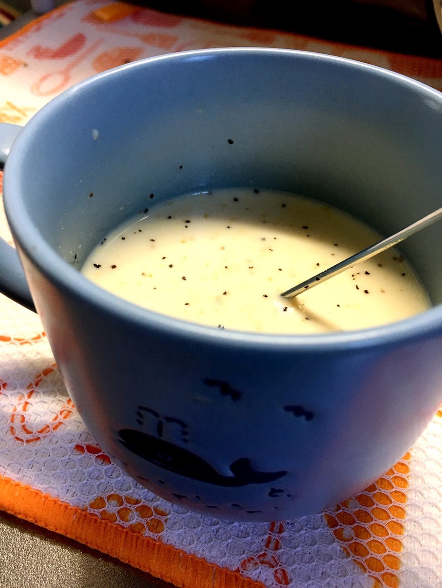 1分ですぐ出来る簡単マグカップ豆乳スープの画像