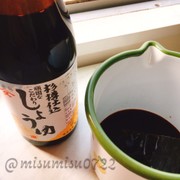 鰹節と昆布で自家製出汁醤油「昆布醤油」の写真