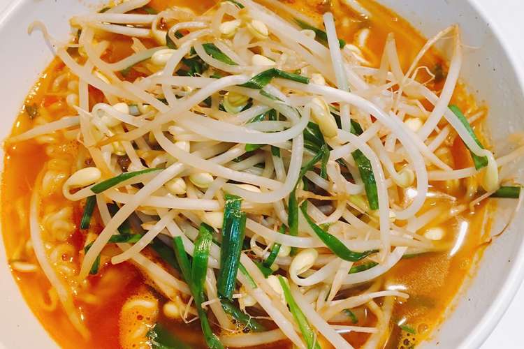 豆もやしとニラの辛ラーメン レシピ 作り方 By めのこちゃん クックパッド 簡単おいしいみんなのレシピが359万品