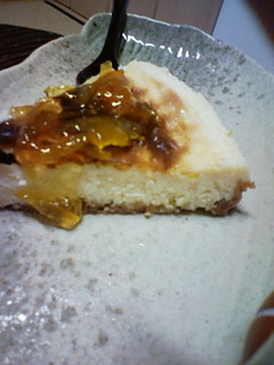 ゆず香る♪柚子のベイクドチーズケーキの写真