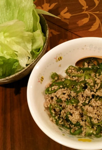 タイ風☆豚挽き肉とピーマンの炒め物