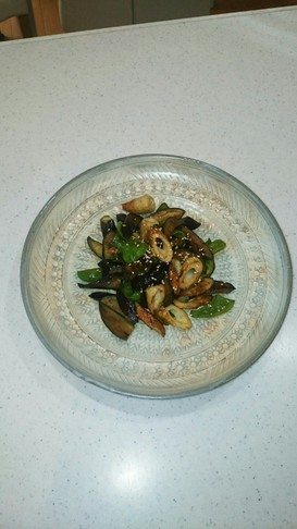 簡単!茄子と竹輪とピーマンのマヨポン炒め