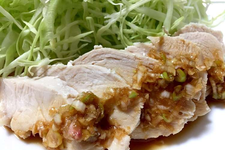 簡単 ヘルシー 鶏胸肉のネギたれ レシピ 作り方 By クックugziav クックパッド 簡単おいしいみんなのレシピが354万品
