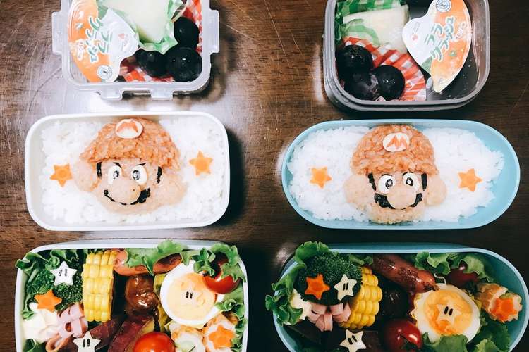 マリオ キャラ弁 運動会 遠足 弁当 レシピ 作り方 By アッキー17 クックパッド 簡単おいしいみんなのレシピが363万品