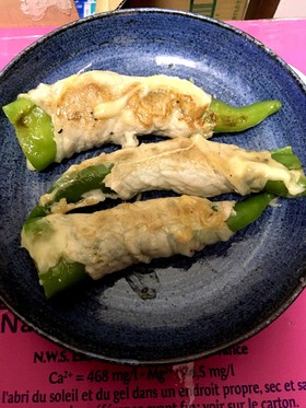 ししとうのチーズイン豚肉巻き