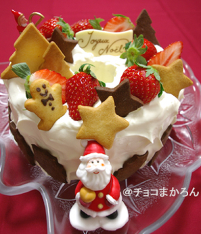 クリスマスに♪ふわふわ米粉シフォンの写真