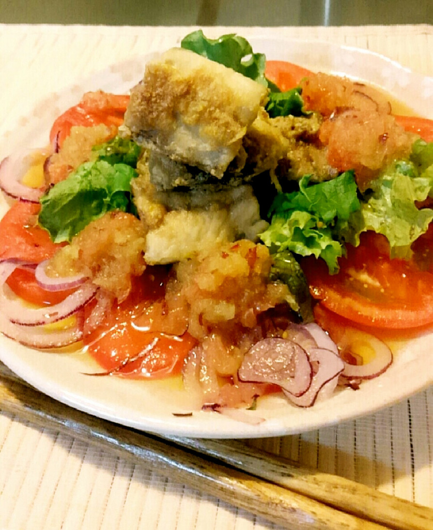 秋刀魚のフルーツこぶおろしサラダの画像