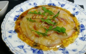 真鯛のカルパッチョ☆すだち和風ソース
