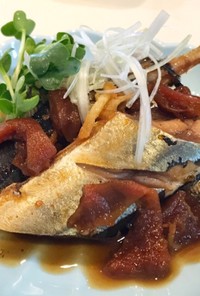 秋刀魚の梅干し煮