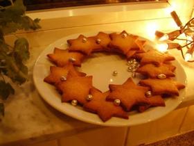 クリスマスリースをクッキーで☆