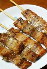 北海道の郷土料理！豚バラの串焼き