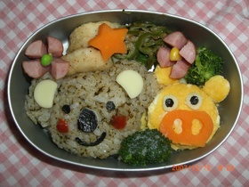 コアラさん&ブタくんのかんたんお弁当★