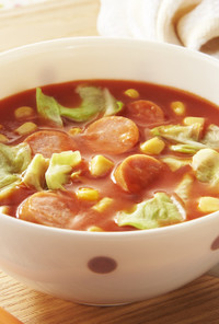 レンジで簡単！野菜スープ