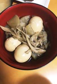超簡単！大根と卵と舞茸の煮物