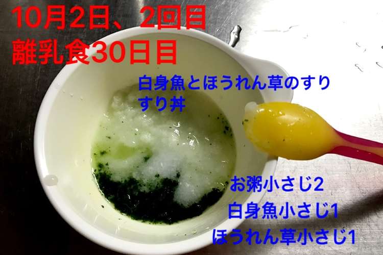 離乳食初期 ほうれん草 小松菜 レシピ 作り方 By Ds24 クックパッド 簡単おいしいみんなのレシピが366万品