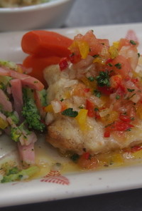 白身魚のソテー・イタリアンソース