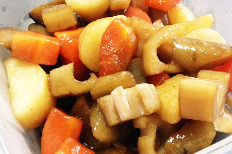 冷凍煮物野菜だけな煮物 レシピ 作り方 By 道産子ゆうす クックパッド 簡単おいしいみんなのレシピが358万品