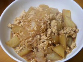 安くて美味しい♪大根と鶏肉煮