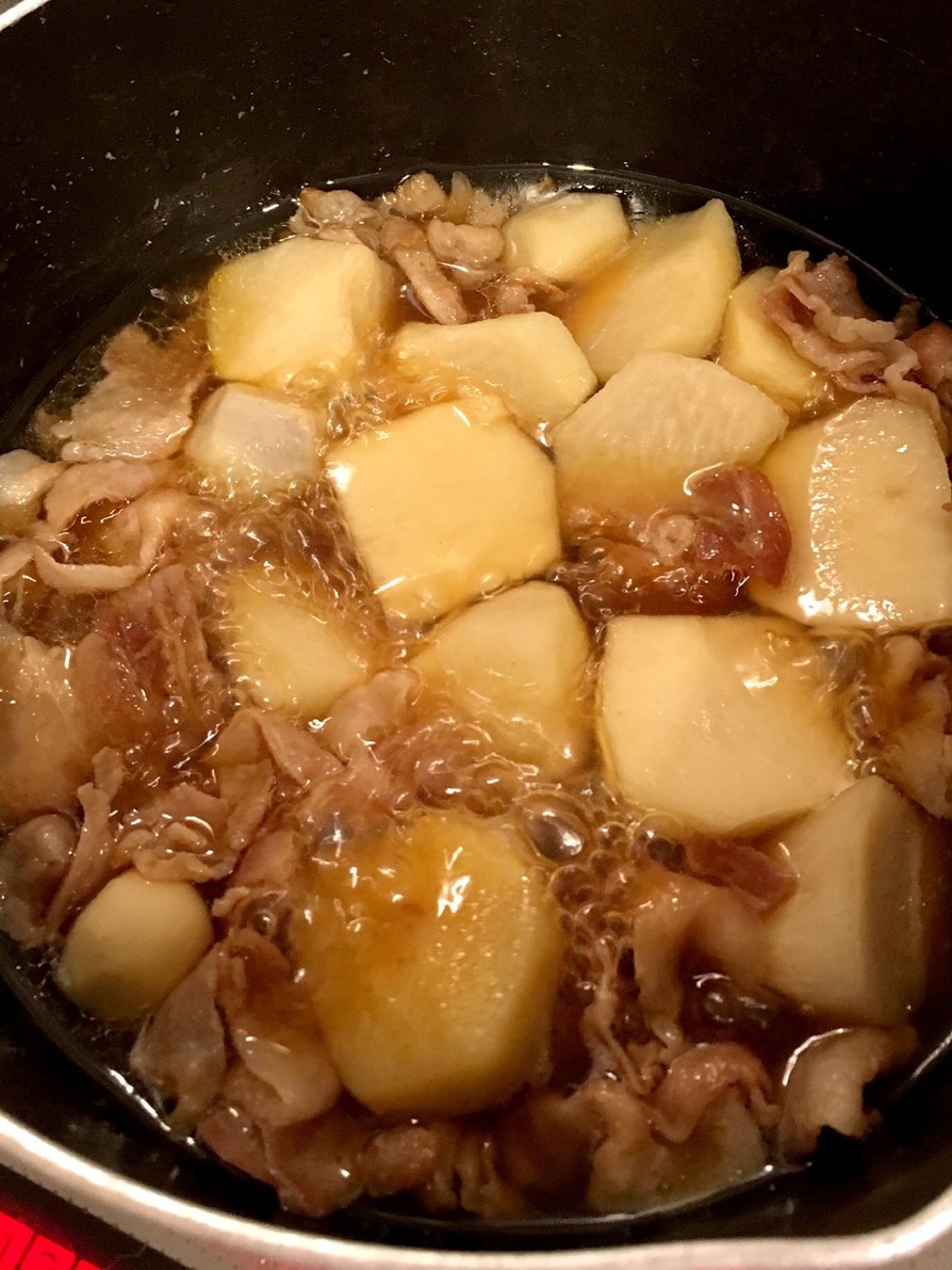 里芋と豚バラの簡単こっくり煮の画像