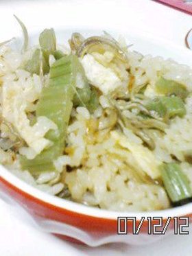 こっくり美味しい ふきとじゃこのご飯