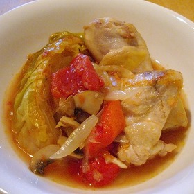鶏肉のトマト煮込み