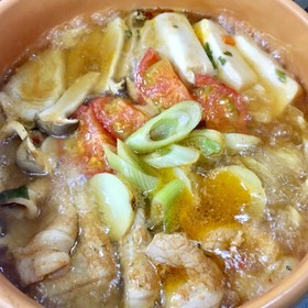 冬の「辛ラーメン」鍋。