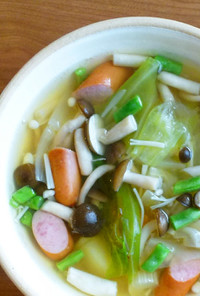きのこと野菜のスープ