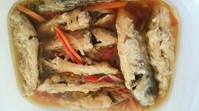 骨ごとうまい☆小鯵の南蛮漬け