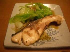 ぶりのしょうが照り焼き