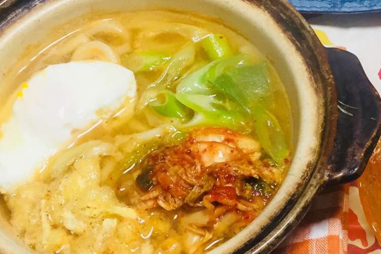ごま油香る絶品キムチ鍋焼きうどん レシピ 作り方 By ｒｉｒｉ クックパッド 簡単おいしいみんなのレシピが378万品