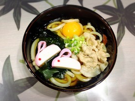 お月見うさぎ☆うどん
