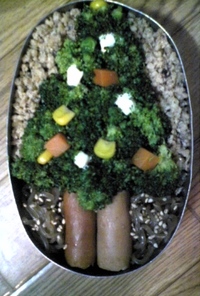 クリスマスツリー弁当★簡単で野菜いっぱい