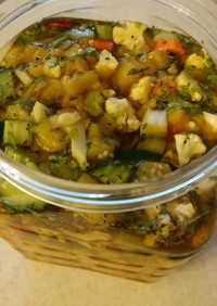 イラン料理 トルシー(野菜の酢漬け)