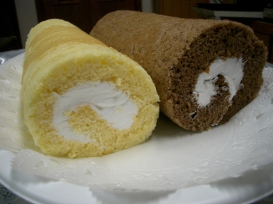 ふわふわ卵のロールケーキの写真