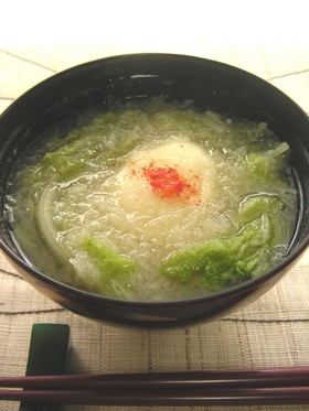 白菜と揚げもちのみぞれ煮