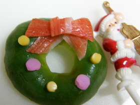 ピーマンでクリスマスリース(お弁当にも)